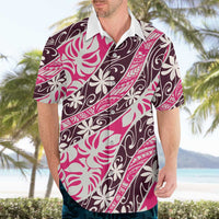 Tarona Tahiti Tiare Monstera Hawaiian Shirt Polynesian Pattern Curve Style LT01 - Polynesian Pride