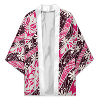 Tarona Tahiti Tiare Monstera Kimono Polynesian Pattern Curve Style - Polynesian Pride