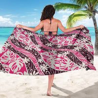 Tarona Tahiti Tiare Monstera Sarong Polynesian Pattern Curve Style - Polynesian Pride