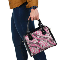Tarona Tahiti Tiare Monstera Shoulder Handbag Polynesian Pattern Curve Style LT01 - Polynesian Pride