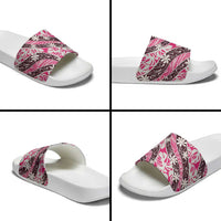 Tarona Tahiti Tiare Monstera Slide Sandals Polynesian Pattern Curve Style LT01 - Polynesian Pride