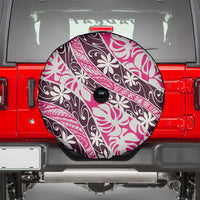 Tarona Tahiti Tiare Monstera Spare Tire Cover Polynesian Pattern Curve Style - Polynesian Pride