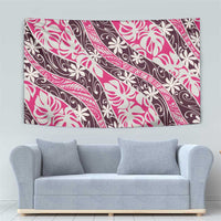 Tarona Tahiti Tiare Monstera Tapestry Polynesian Pattern Curve Style LT01 - Polynesian Pride