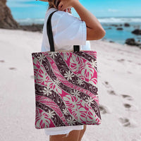 Tarona Tahiti Tiare Monstera Tote Bag Polynesian Pattern Curve Style LT01 - Polynesian Pride