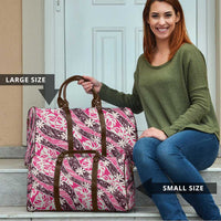 Tarona Tahiti Tiare Monstera Travel Bag Polynesian Pattern Curve Style LT01 - Polynesian Pride