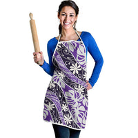 Vareau Tahiti Tiare Monstera Apron Polynesian Pattern Curve Style LT01 - Polynesian Pride