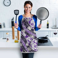 Vareau Tahiti Tiare Monstera Apron Polynesian Pattern Curve Style LT01 - Polynesian Pride