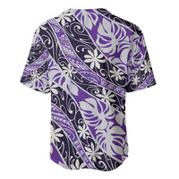Vareau Tahiti Tiare Monstera Baseball Jersey Polynesian Pattern Curve Style - Polynesian Pride