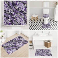 Vareau Tahiti Tiare Monstera Bathroom Set Polynesian Pattern Curve Style LT01 - Polynesian Pride