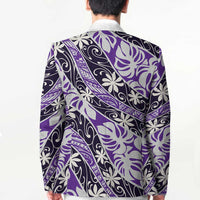 Vareau Tahiti Tiare Monstera Blazer Polynesian Pattern Curve Style - Polynesian Pride