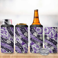 Vareau Tahiti Tiare Monstera 4 in 1 Can Cooler Tumbler Polynesian Pattern Curve Style LT01 - Polynesian Pride