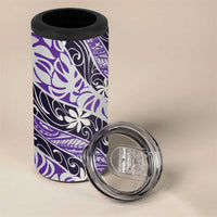 Vareau Tahiti Tiare Monstera 4 in 1 Can Cooler Tumbler Polynesian Pattern Curve Style LT01 - Polynesian Pride