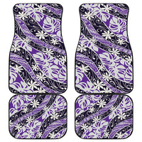 Vareau Tahiti Tiare Monstera Car Mats Polynesian Pattern Curve Style LT01 - Polynesian Pride