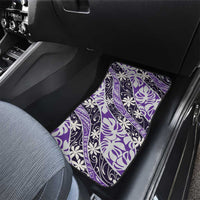 Vareau Tahiti Tiare Monstera Car Mats Polynesian Pattern Curve Style LT01 - Polynesian Pride