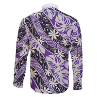 Vareau Tahiti Tiare Monstera Family Matching Long Sleeve Bodycon Dress and Hawaiian Shirt Polynesian Pattern Curve Style LT01 - Polynesian Pride