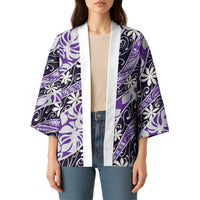 Vareau Tahiti Tiare Monstera Kimono Polynesian Pattern Curve Style - Polynesian Pride