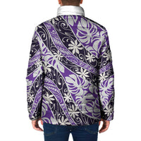 Vareau Tahiti Tiare Monstera Padded Jacket Polynesian Pattern Curve Style - Polynesian Pride