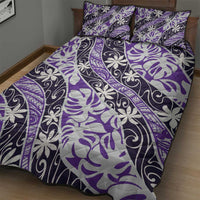 Vareau Tahiti Tiare Monstera Quilt Bed Set Polynesian Pattern Curve Style - Polynesian Pride