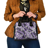 Vareau Tahiti Tiare Monstera Shoulder Handbag Polynesian Pattern Curve Style LT01 - Polynesian Pride