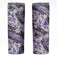 Vareau Tahiti Tiare Monstera Skinny Tumbler Polynesian Pattern Curve Style - Polynesian Pride