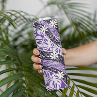 Vareau Tahiti Tiare Monstera Skinny Tumbler Polynesian Pattern Curve Style - Polynesian Pride