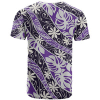 Vareau Tahiti Tiare Monstera T Shirt Polynesian Pattern Curve Style LT01 - Polynesian Pride