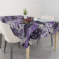 Vareau Tahiti Tiare Monstera Tablecloth Polynesian Pattern Curve Style LT01 - Polynesian Pride