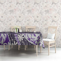 Vareau Tahiti Tiare Monstera Tablecloth Polynesian Pattern Curve Style LT01 - Polynesian Pride