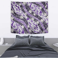 Vareau Tahiti Tiare Monstera Tapestry Polynesian Pattern Curve Style LT01 - Polynesian Pride