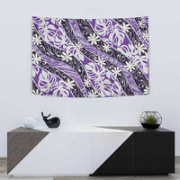 Vareau Tahiti Tiare Monstera Tapestry Polynesian Pattern Curve Style LT01 - Polynesian Pride