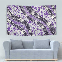 Vareau Tahiti Tiare Monstera Tapestry Polynesian Pattern Curve Style LT01 - Polynesian Pride