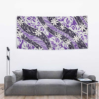 Vareau Tahiti Tiare Monstera Tapestry Polynesian Pattern Curve Style LT01 - Polynesian Pride