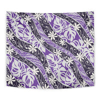 Vareau Tahiti Tiare Monstera Tapestry Polynesian Pattern Curve Style LT01 - Polynesian Pride