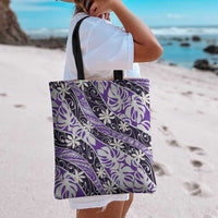 Vareau Tahiti Tiare Monstera Tote Bag Polynesian Pattern Curve Style LT01 - Polynesian Pride