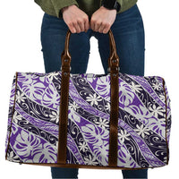 Vareau Tahiti Tiare Monstera Travel Bag Polynesian Pattern Curve Style LT01 Purple - Polynesian Pride