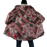 Uteute Tahiti Tiare Monstera Cloak Polynesian Pattern Curve Style LT01 - Polynesian Pride