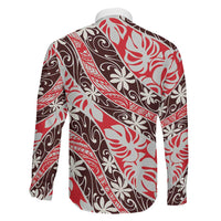 Uteute Tahiti Tiare Monstera Family Matching Off Shoulder Short Dress and Hawaiian Shirt Polynesian Pattern Curve Style LT01 - Polynesian Pride