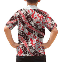 Uteute Tahiti Tiare Monstera Family Matching Tank Maxi Dress and Hawaiian Shirt Polynesian Pattern Curve Style LT01 - Polynesian Pride