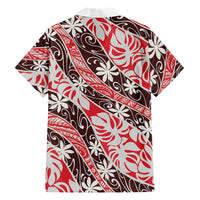 Uteute Tahiti Tiare Monstera Hawaiian Shirt Polynesian Pattern Curve Style LT01 - Polynesian Pride