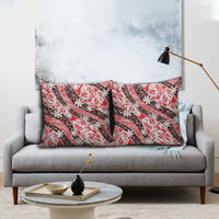 Uteute Tahiti Tiare Monstera Pillow Cover Polynesian Pattern Curve Style LT01 - Polynesian Pride