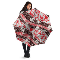 Uteute Tahiti Tiare Monstera Umbrella Polynesian Pattern Curve Style LT01 - Polynesian Pride