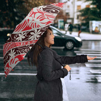 Uteute Tahiti Tiare Monstera Umbrella Polynesian Pattern Curve Style LT01 - Polynesian Pride
