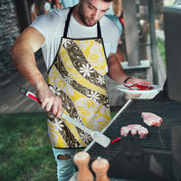 Rearea Tahiti Tiare Monstera Apron Polynesian Pattern Curve Style LT01 - Polynesian Pride