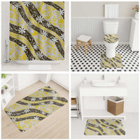 Rearea Tahiti Tiare Monstera Bathroom Set Polynesian Pattern Curve Style LT01 - Polynesian Pride