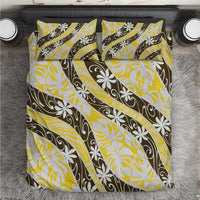 Rearea Tahiti Tiare Monstera Bedding Set Polynesian Pattern Curve Style - Polynesian Pride