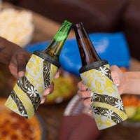 Rearea Tahiti Tiare Monstera 4 in 1 Can Cooler Tumbler Polynesian Pattern Curve Style LT01 - Polynesian Pride