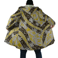 Rearea Tahiti Tiare Monstera Cloak Polynesian Pattern Curve Style LT01 - Polynesian Pride