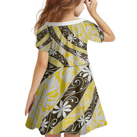 Rearea Tahiti Tiare Monstera Family Matching Long Sleeve Bodycon Dress and Hawaiian Shirt Polynesian Pattern Curve Style LT01 - Polynesian Pride
