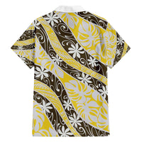 Rearea Tahiti Tiare Monstera Family Matching Long Sleeve Bodycon Dress and Hawaiian Shirt Polynesian Pattern Curve Style LT01 - Polynesian Pride