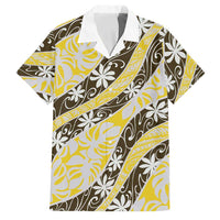 Rearea Tahiti Tiare Monstera Family Matching Off Shoulder Maxi Dress and Hawaiian Shirt Polynesian Pattern Curve Style - Polynesian Pride